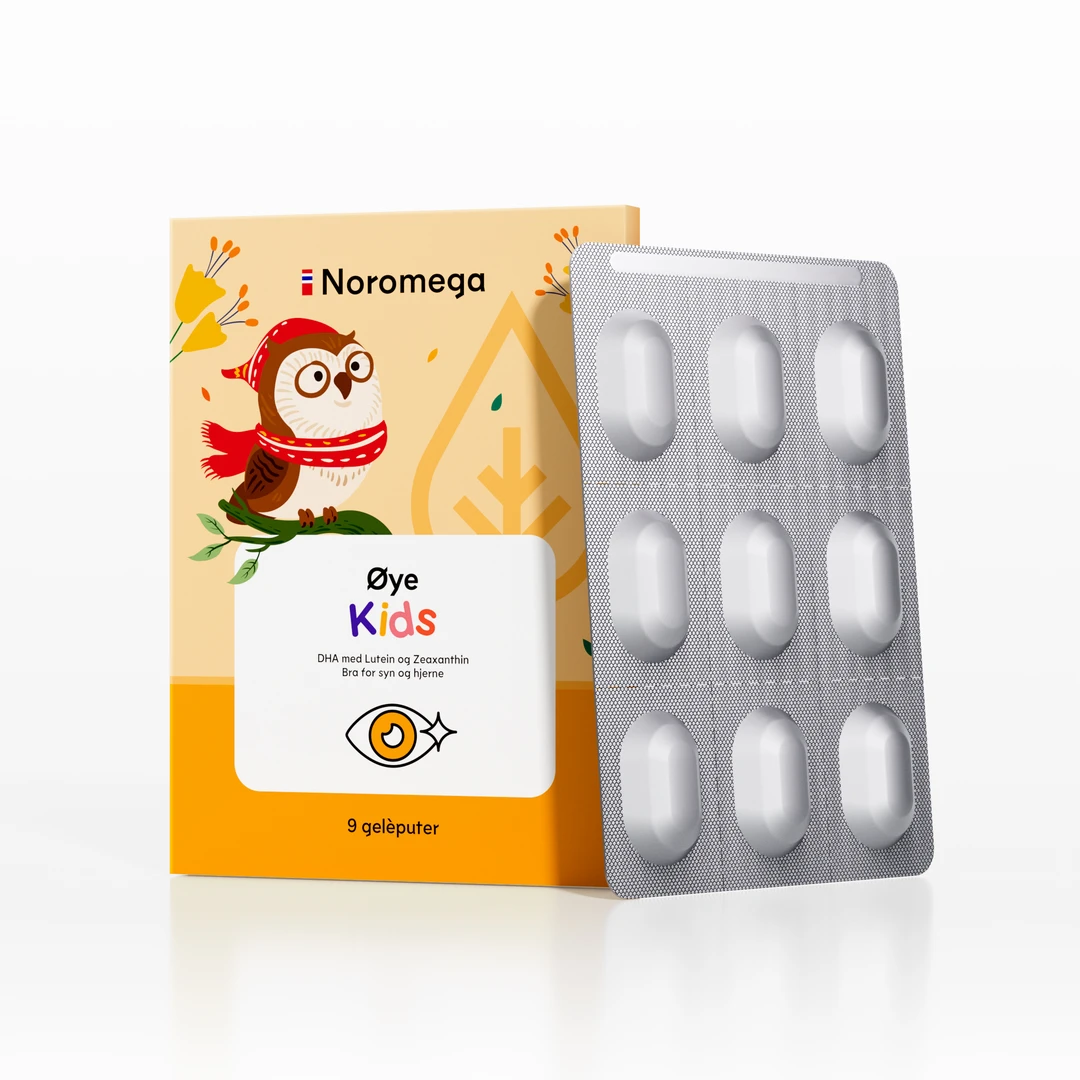 【效期至26年3月】挪威Noromega儿童叶黄素布丁9片/盒