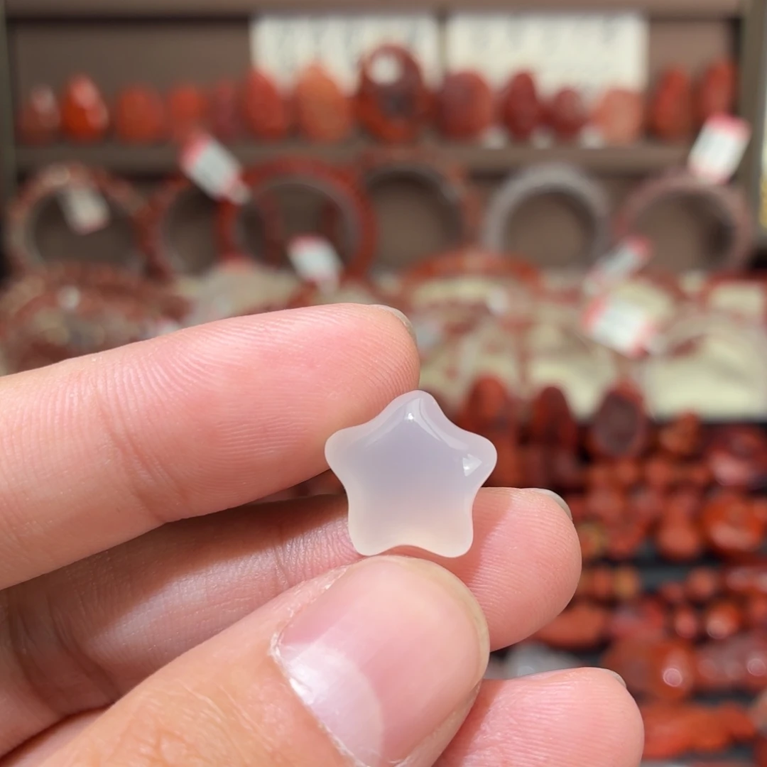 南红玛瑙未镶嵌颈饰胖星星