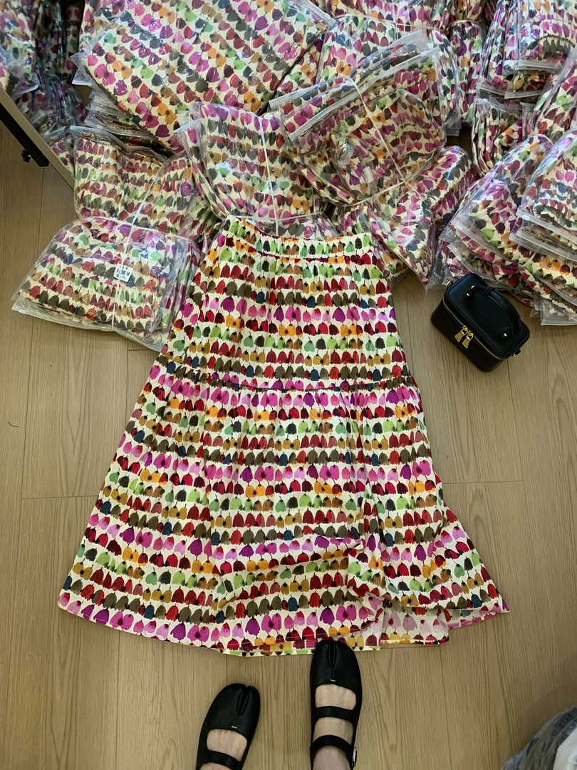 Y97125【PINGJIE】2025高货半裙）韩版时尚休闲潮流舒适百搭洋气裙子