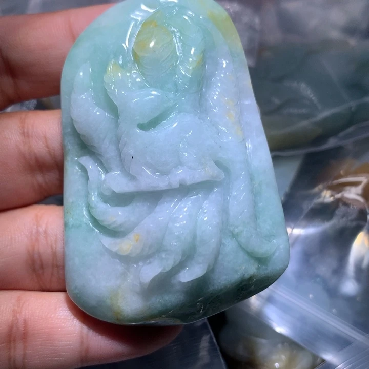 翡翠未镶嵌颈饰保真天然A货翡翠