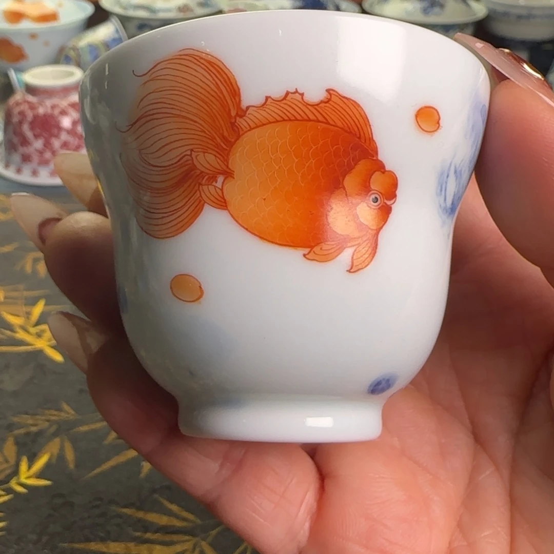 瓷片葫芦杯金玉满堂