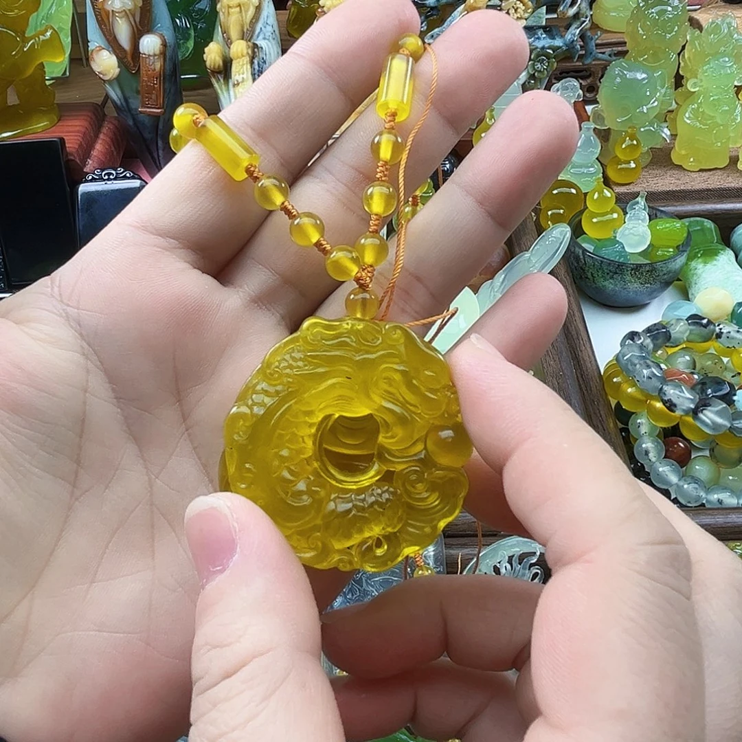 岫玉未镶嵌吊坠(不含链)