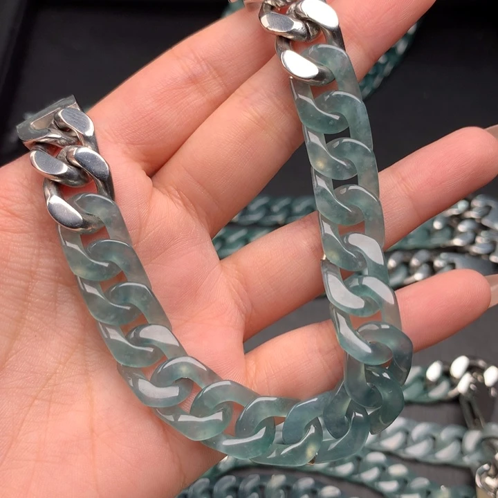 劳****翡翠未镶嵌手链006