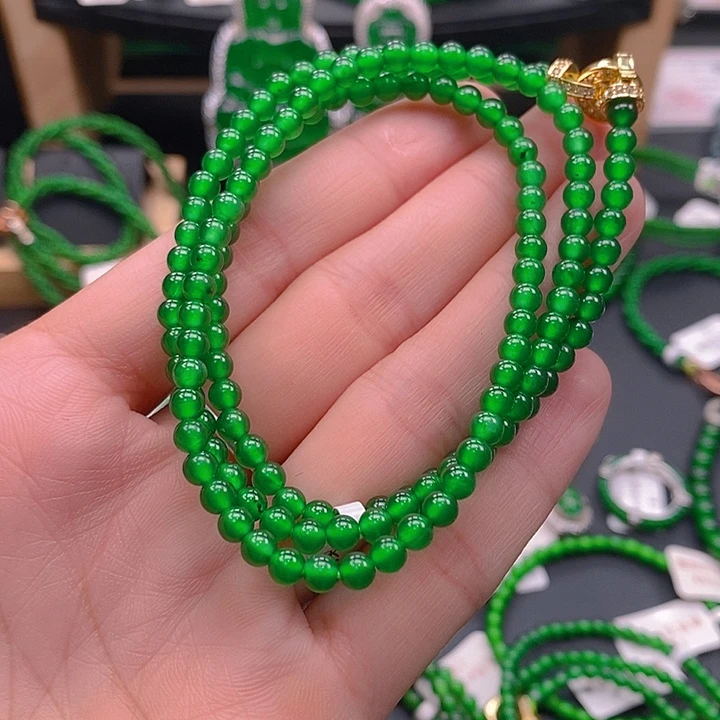 小***幺颈饰未镶嵌翡翠翡翠项链