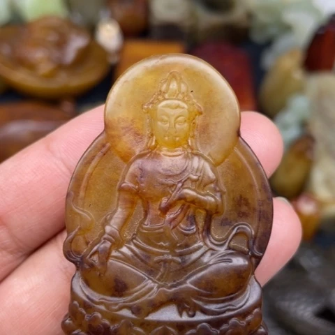 蛇纹石玉未镶嵌颈饰21