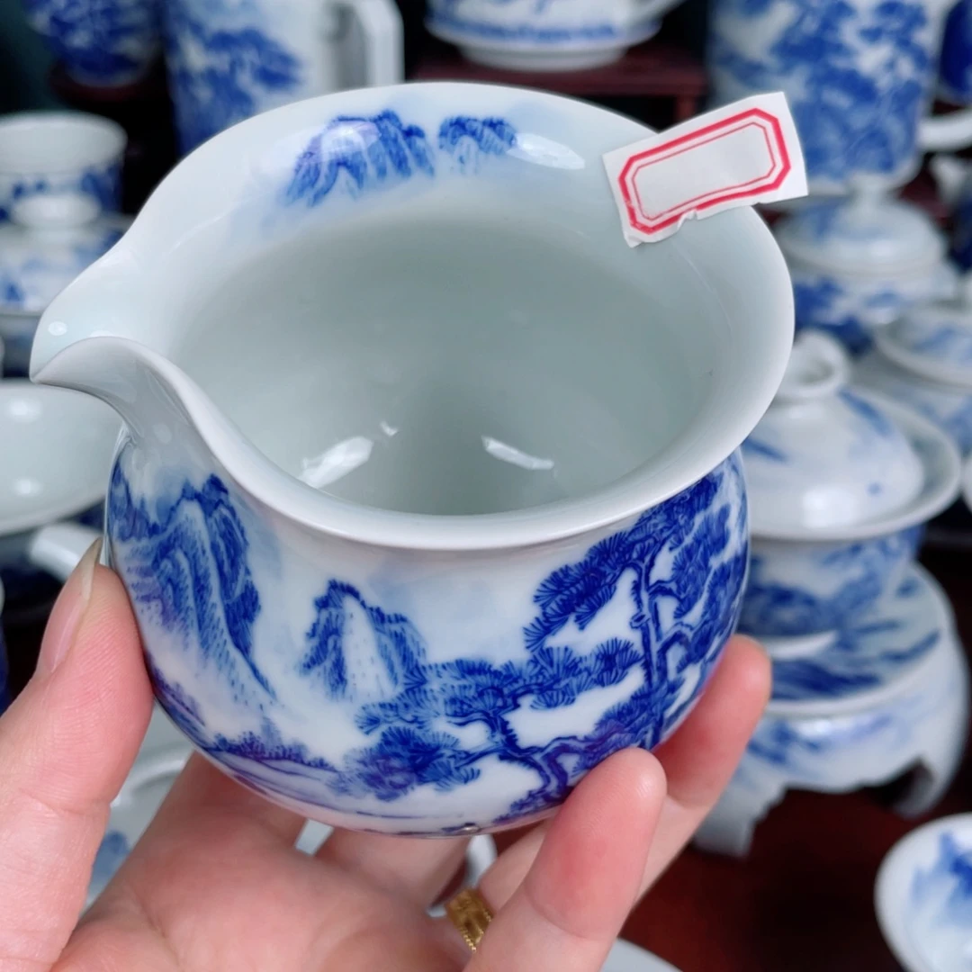 老***邵手工手绘青花，青花
