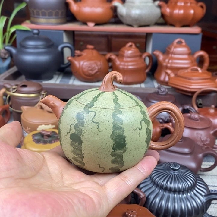 紫砂茶壶西瓜200cc特价促销