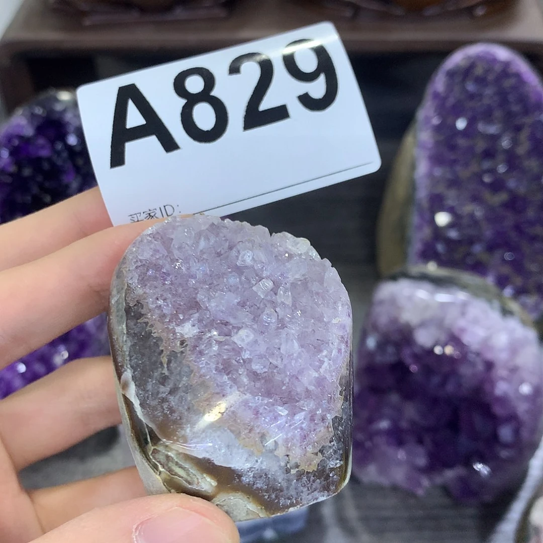 紫晶珠宝半成品未镶嵌829