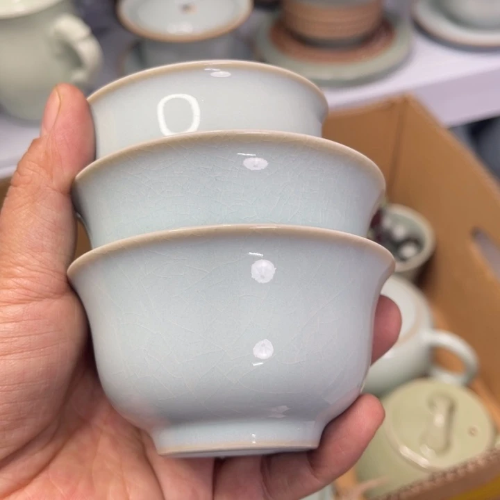 深***海汝州原矿原釉微瑕杯子353 363