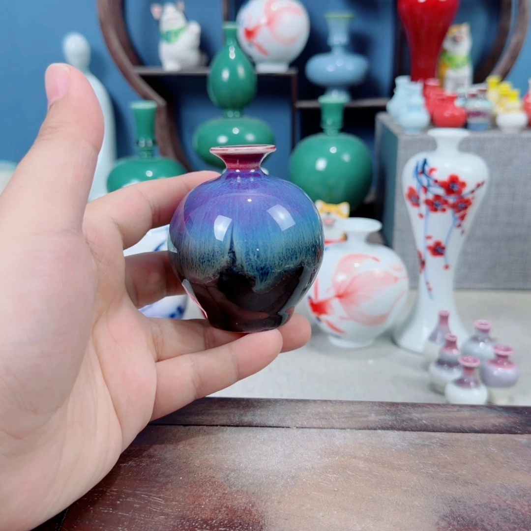 陶瓷手工小花器摆件