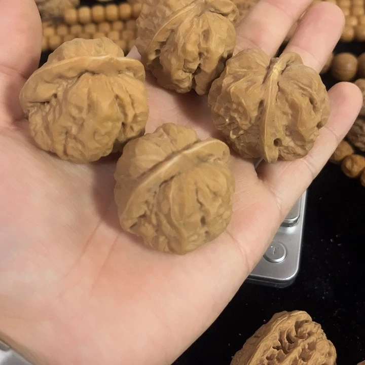 把件文玩核桃瑕疵练手蛤蟆头两对，新手福利