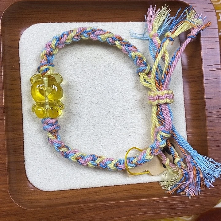 吊坠橄榄核福利小熊手串
