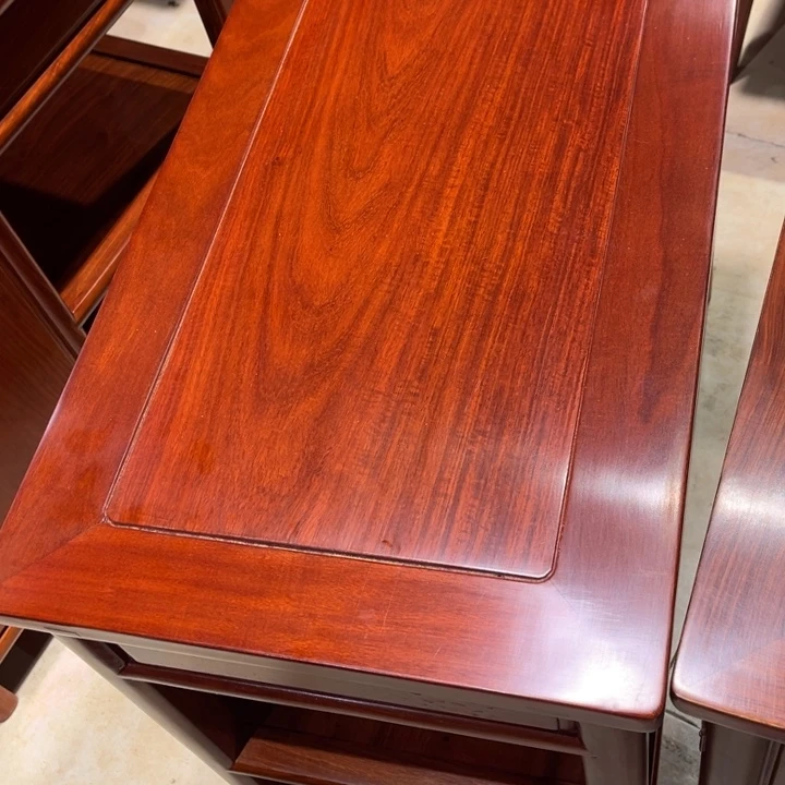 W***生端景台紫檀木类缅花茶水柜