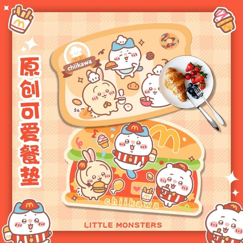 吉伊卡哇餐桌桌垫隔热垫耐高温防烫锅垫木餐桌餐垫防水防油免洗