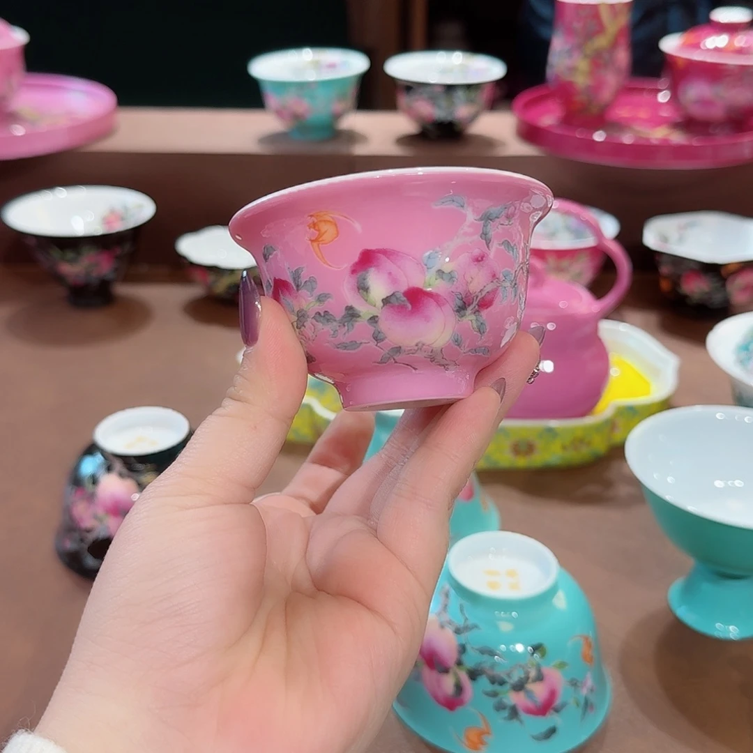 珐琅彩主人杯茶具套装