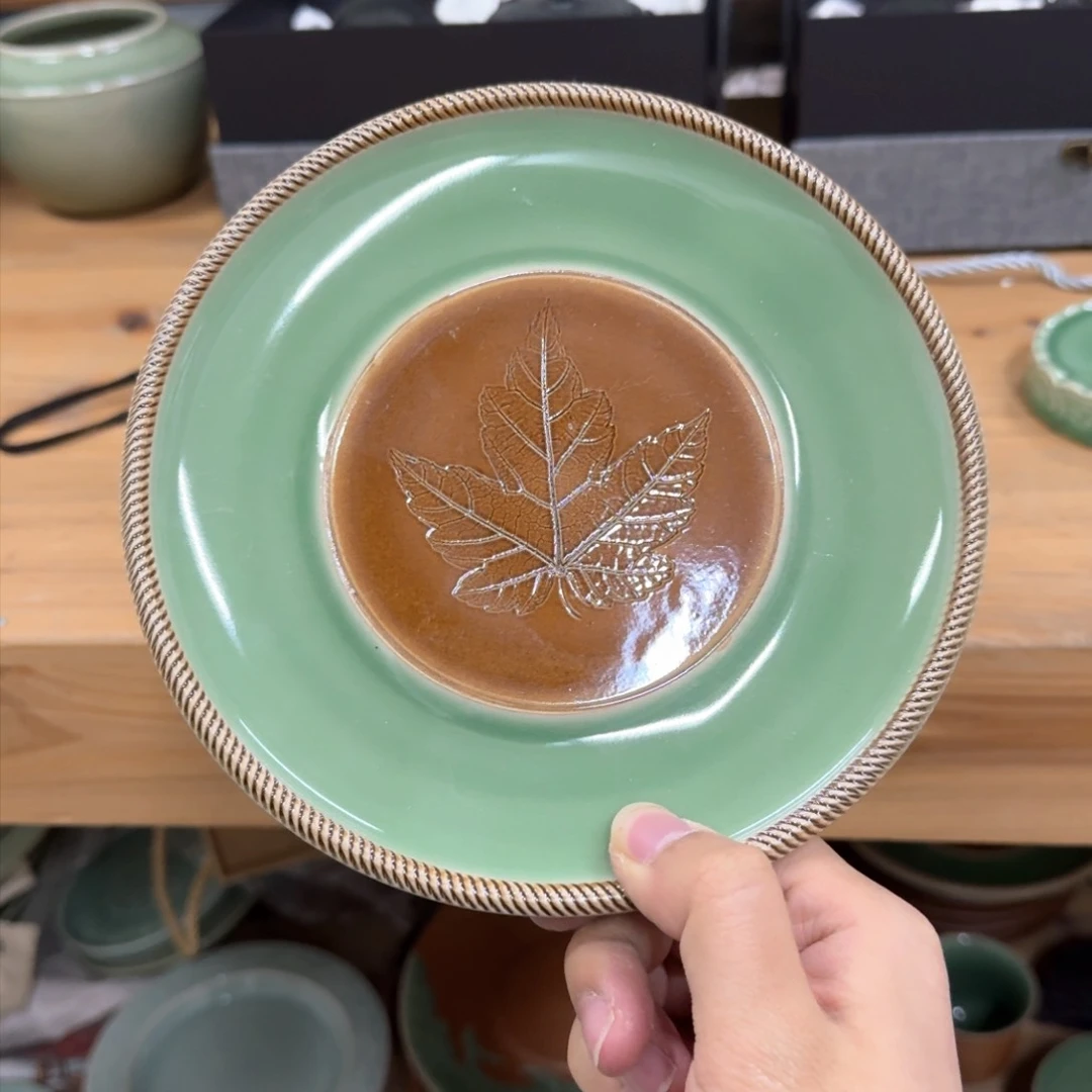 龙泉青瓷茶具微瑕6575