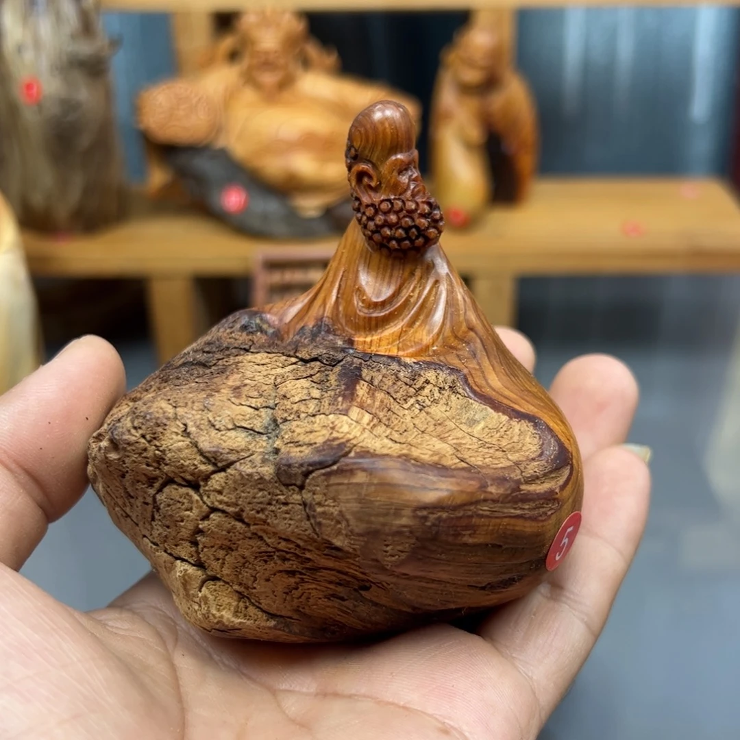 云***起木崖柏木摆件手把件