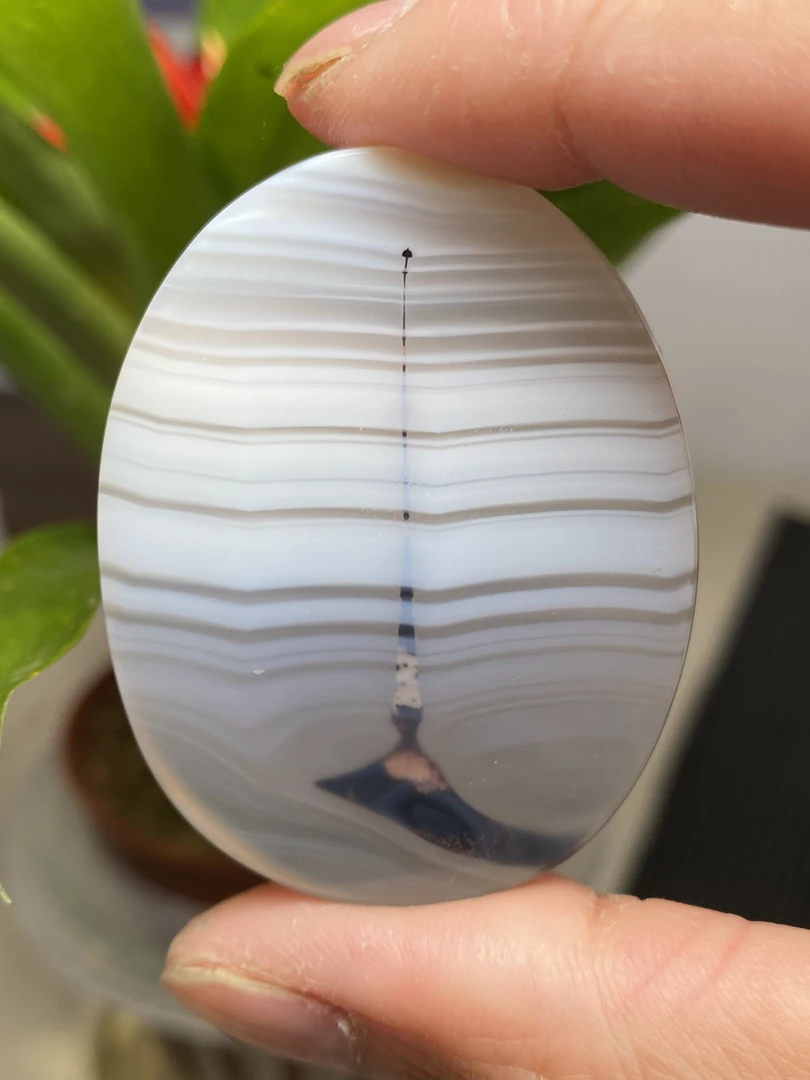 天然海洋马达加斯加玉髓风景意境草花玛瑙象形吊坠挂件摆件纯天然