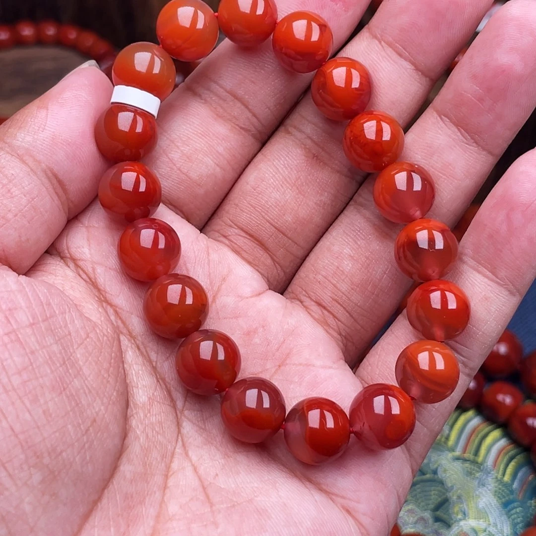 南红玛瑙未镶嵌手链南红瓦西卡11