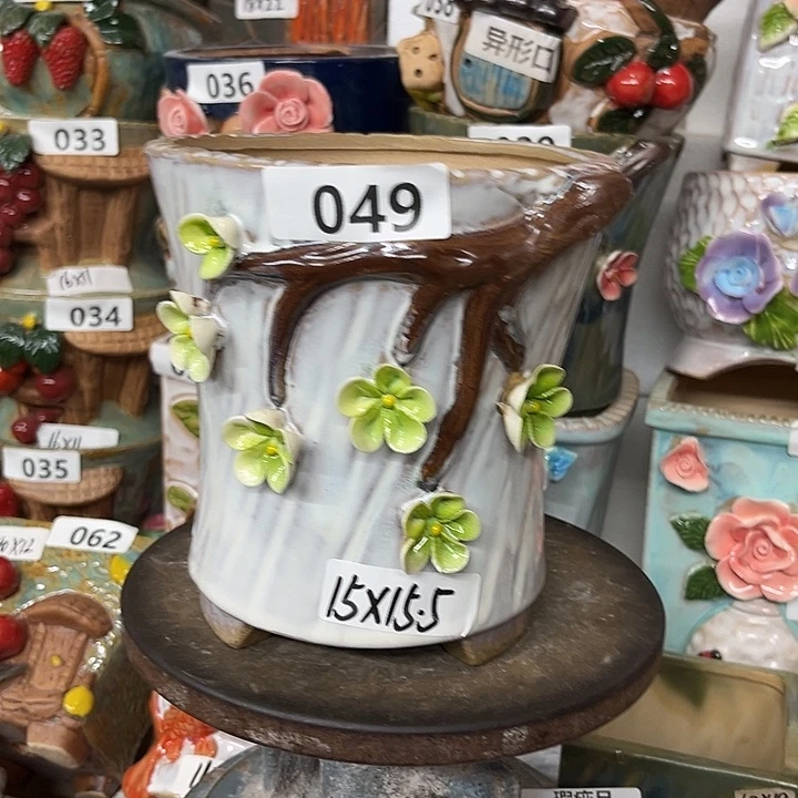 紫砂花盆粗陶材质多肉花盆