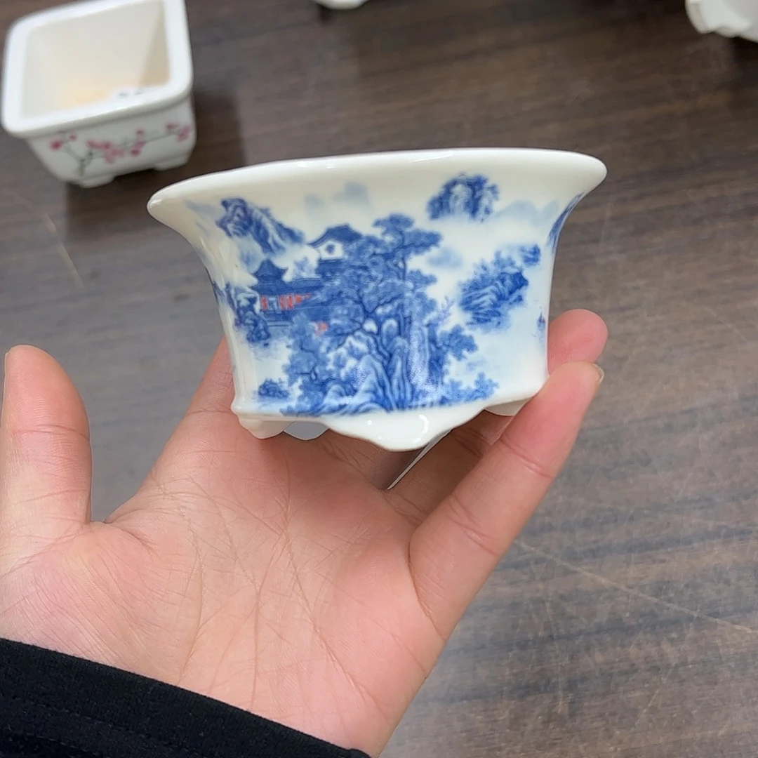 紫砂花盆043号微瑕9.5/5cm