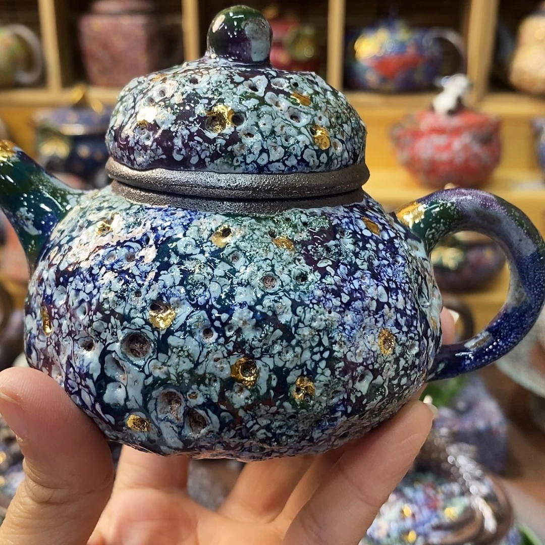 粗陶柴烧志野茶器