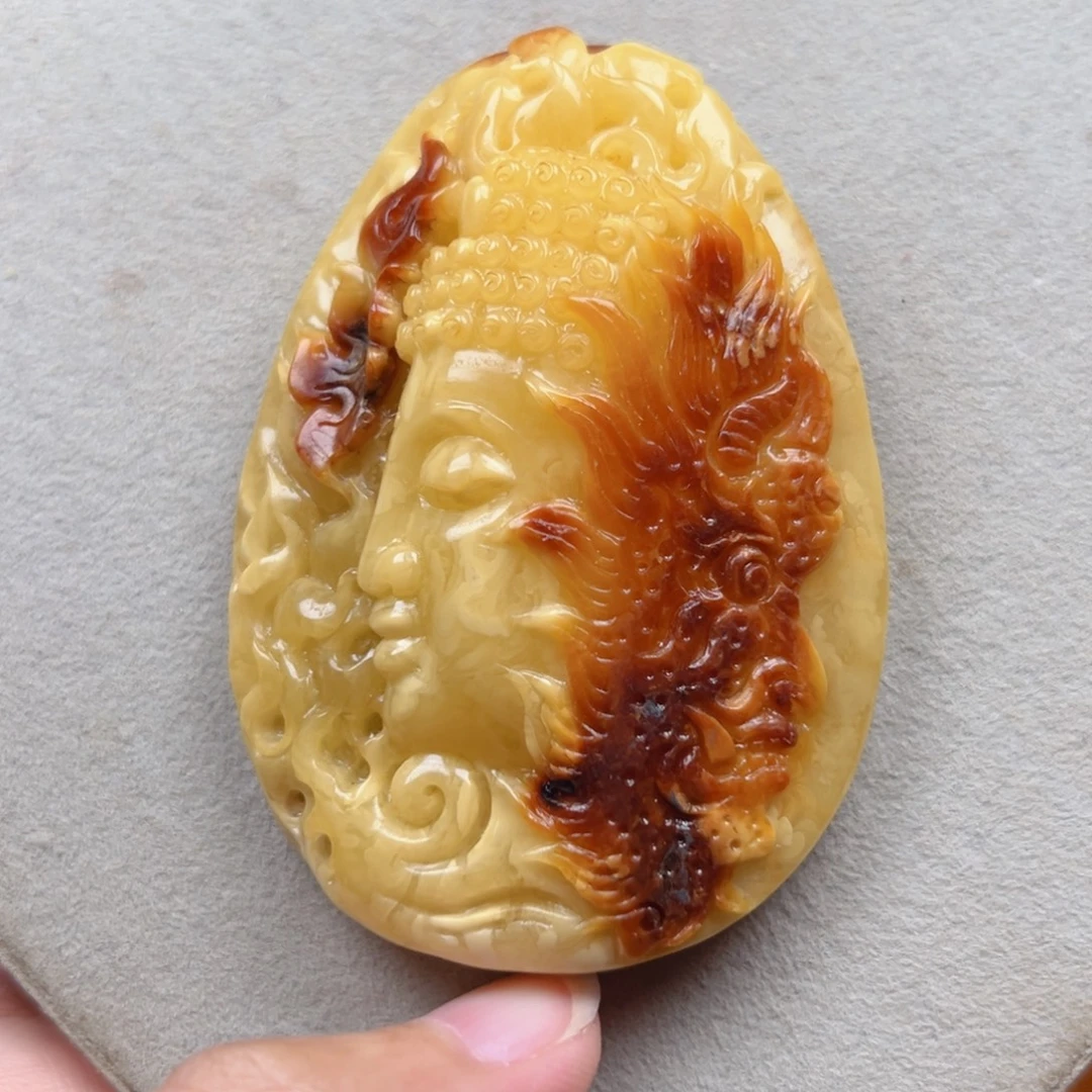 蜜蜡未镶嵌颈饰白蜡一念之间