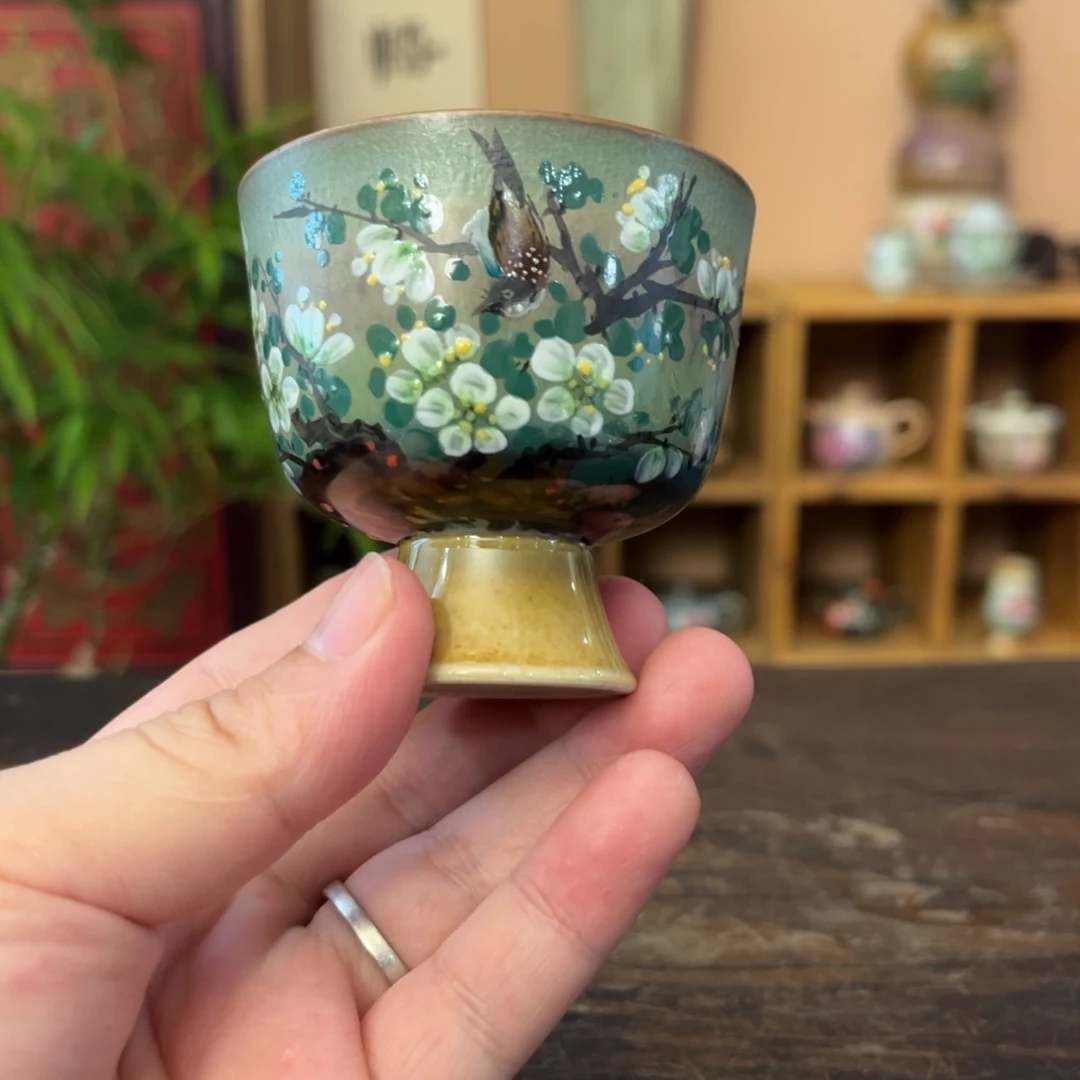 柴烧手工手绘陶瓷