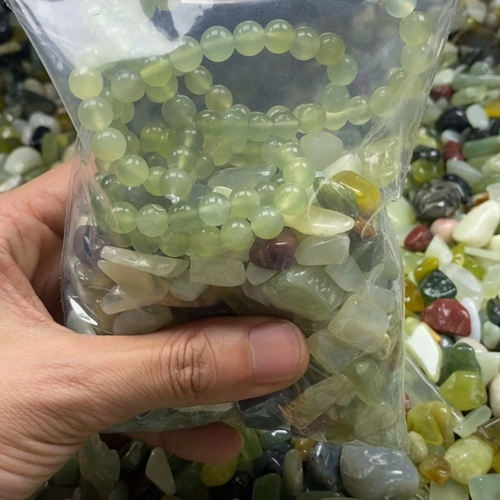 蛇纹石玉未镶嵌鱼缸石