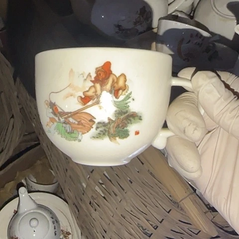 瓷片国营厂库存微瑕失圆