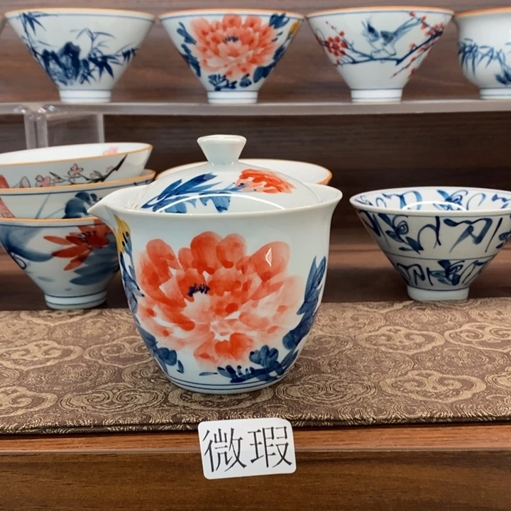 釉下老陶泥手工绘制