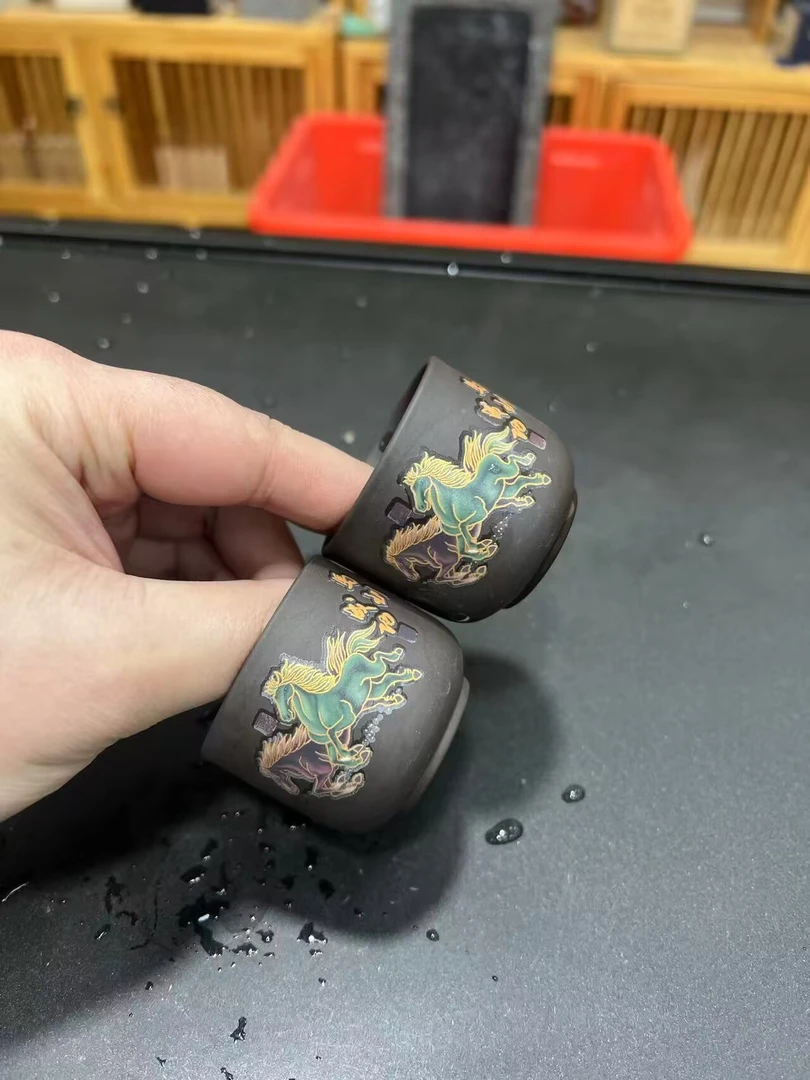 （L）一对马到成功变色客杯两个