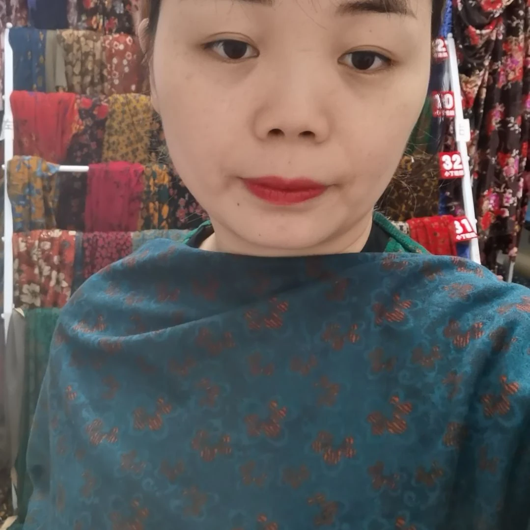 混纺五米蓝底小花单面奥绒