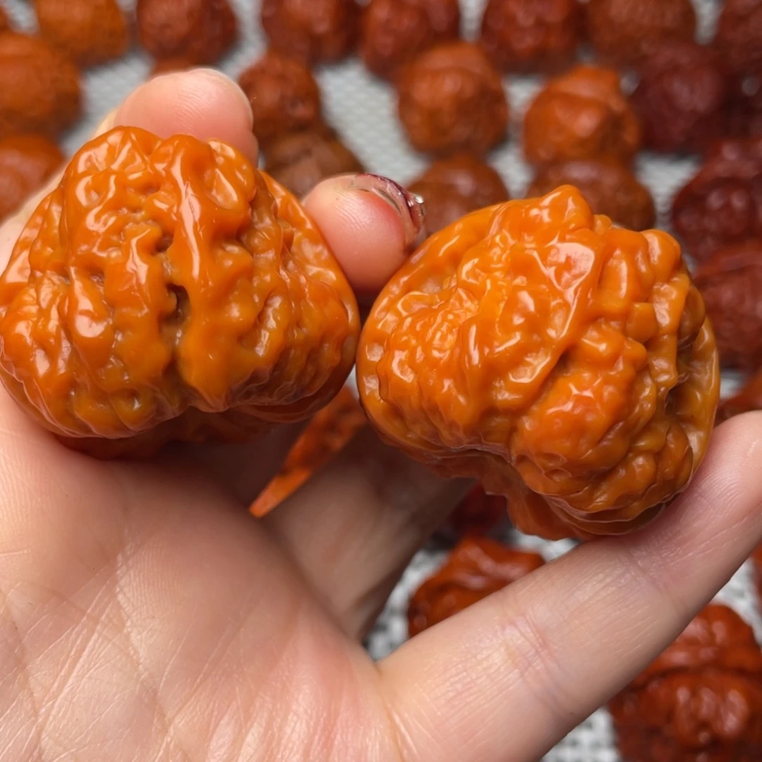 桃核吊坠文玩核桃 手把件 蛤蟆头 39