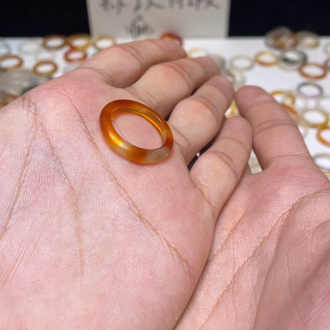 玛瑙/玉髓合金戒指307号港17 默认瑕疵