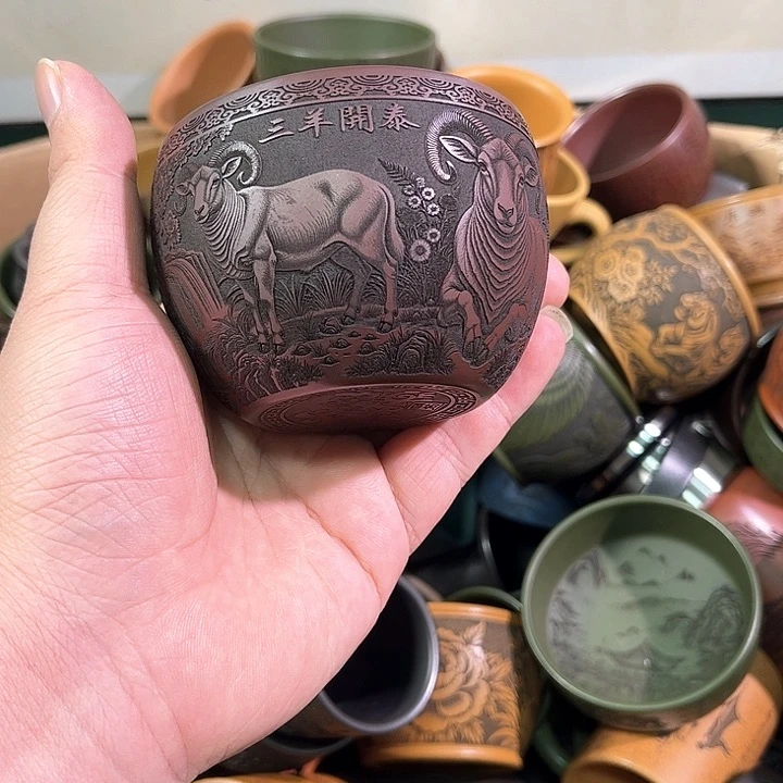 茶杯紫砂全手工紫砂主人杯