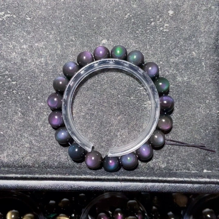 黑曜岩手串未镶嵌威**潴