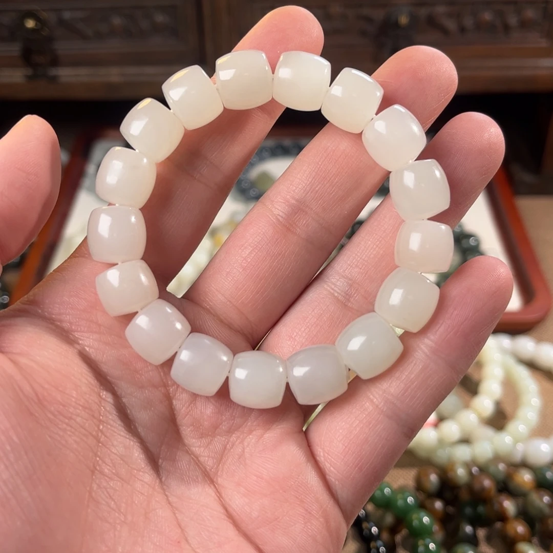 和田玉未镶嵌手链