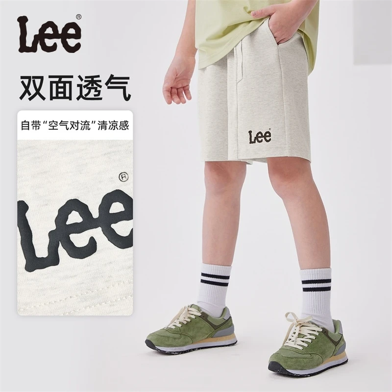 【双面透气】Lee儿童夏季短裤休闲裤五分裤宽松中大童凉感中裤清凉