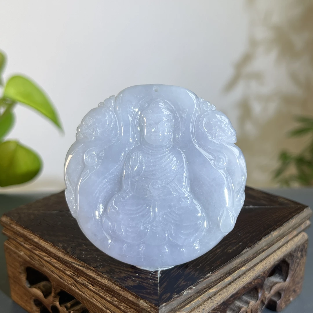 JXB17-20  天然缅甸A货翡翠 大日如来