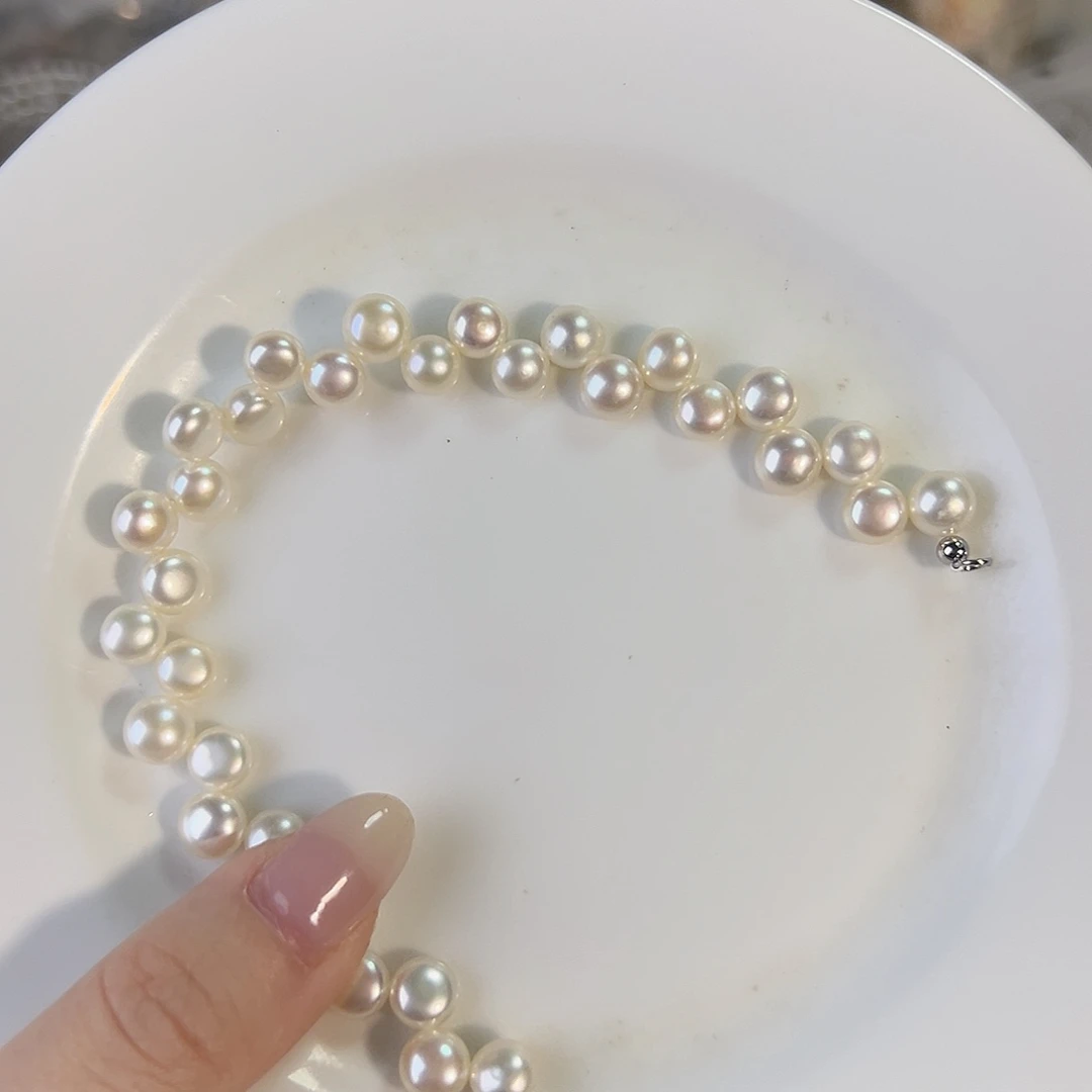 O***i淡水珍珠合金天然淡水珍珠