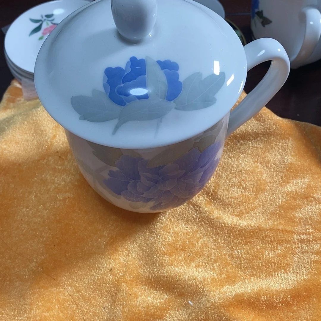 摆件醴陵釉下五彩手绘办公杯