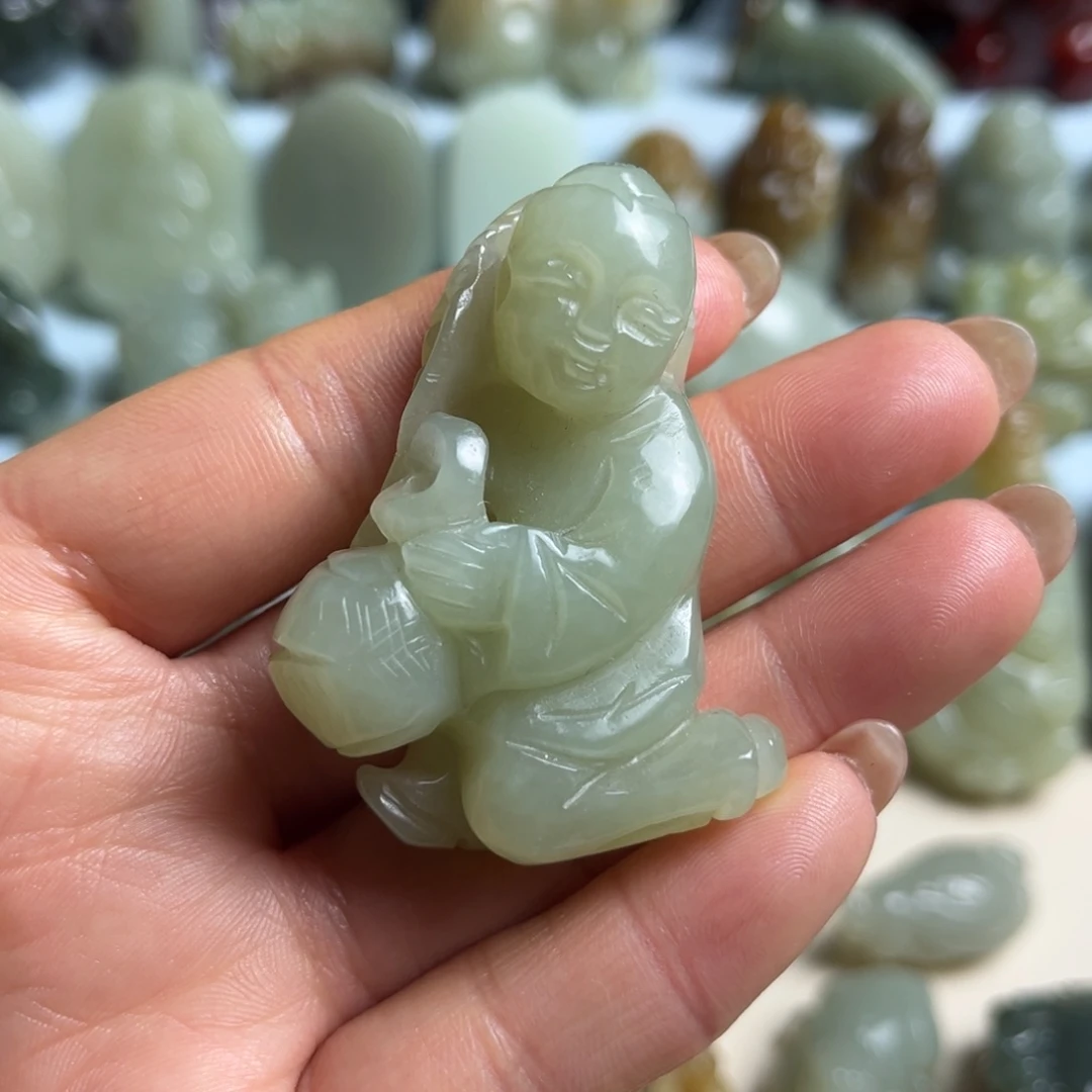 和田玉未镶嵌摆件