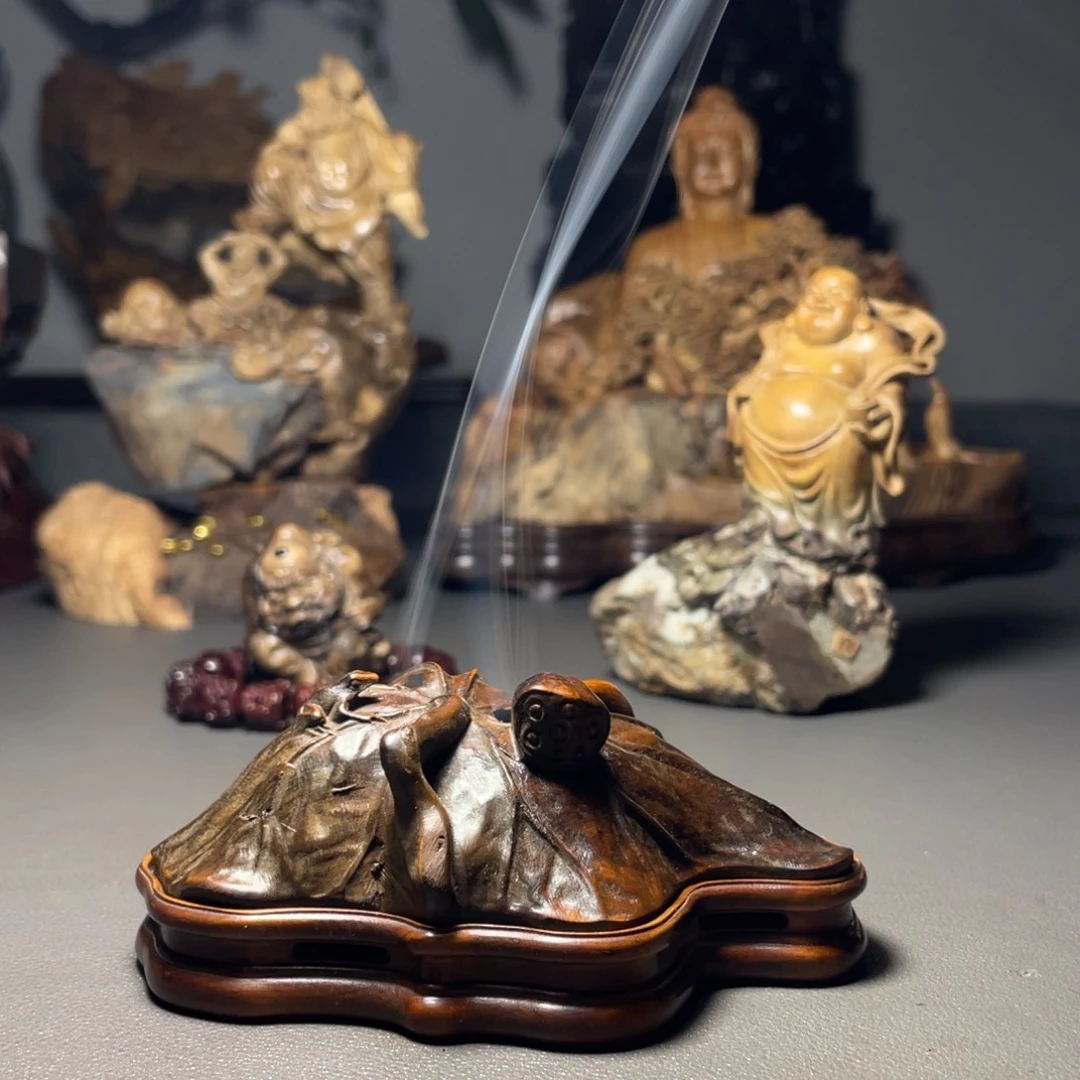 黄杨木摆件工艺品香炉