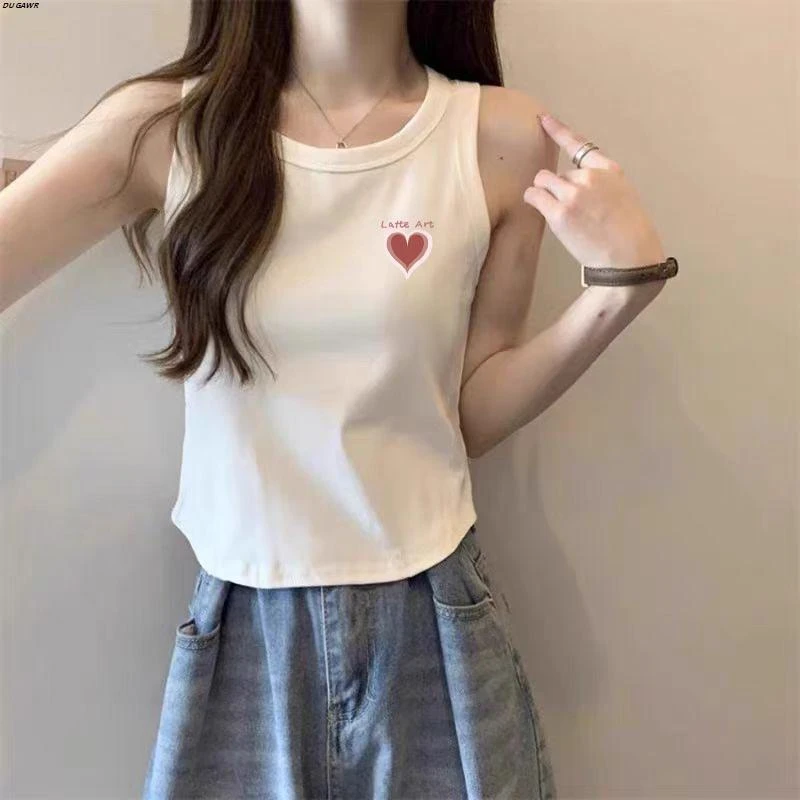 纯棉打底吊带女2025春夏秋季白色内搭修身时尚背心百搭短款上衣