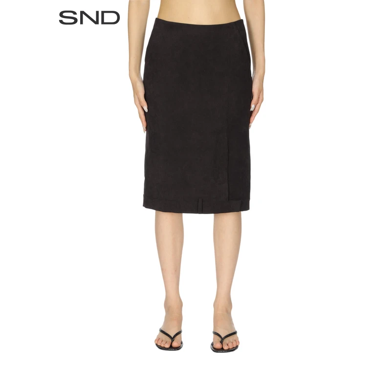 【UN MUTE 设计师品牌】SND AW25 解构下摆直身裙