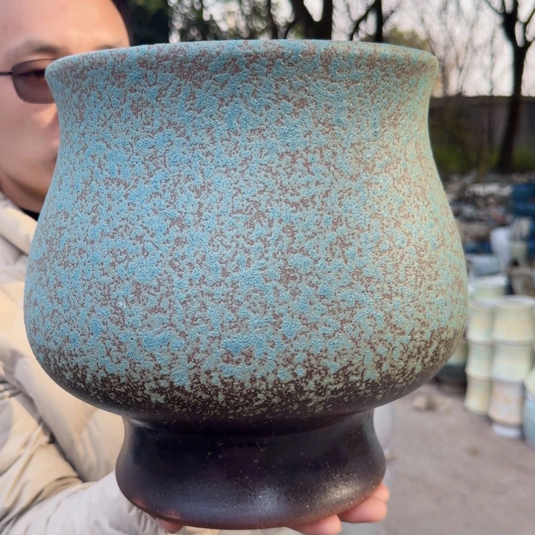 紫砂公道杯口22高25（一个胖精灵大号牛油果