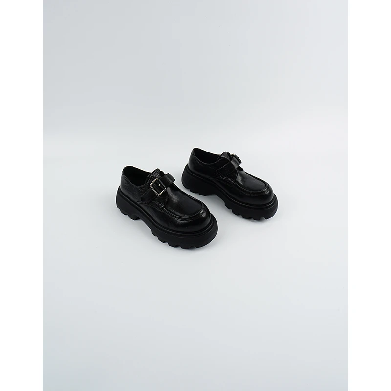 EOTIME | 时光回响2025春夏新款复古真皮英伦风松糕乐福鞋皮鞋