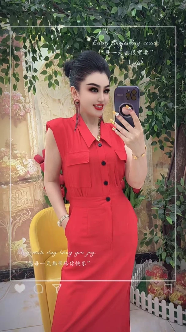 25127 修身显瘦气质高端连衣裙
