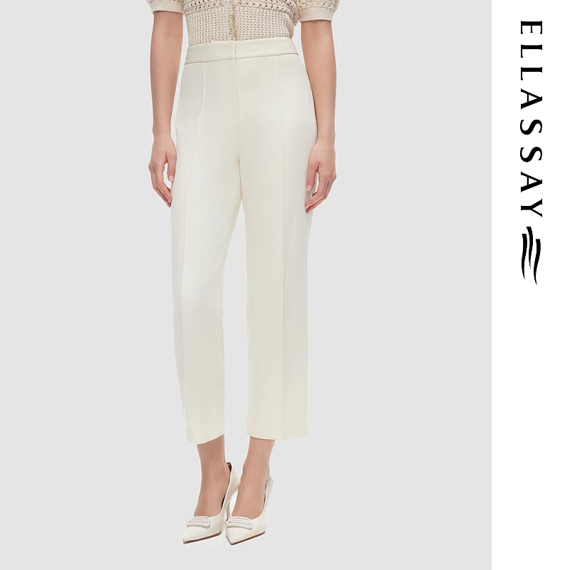 【粉丝专享】歌力思秋冬舒适高腰锥形休闲裤女EWE344K01000